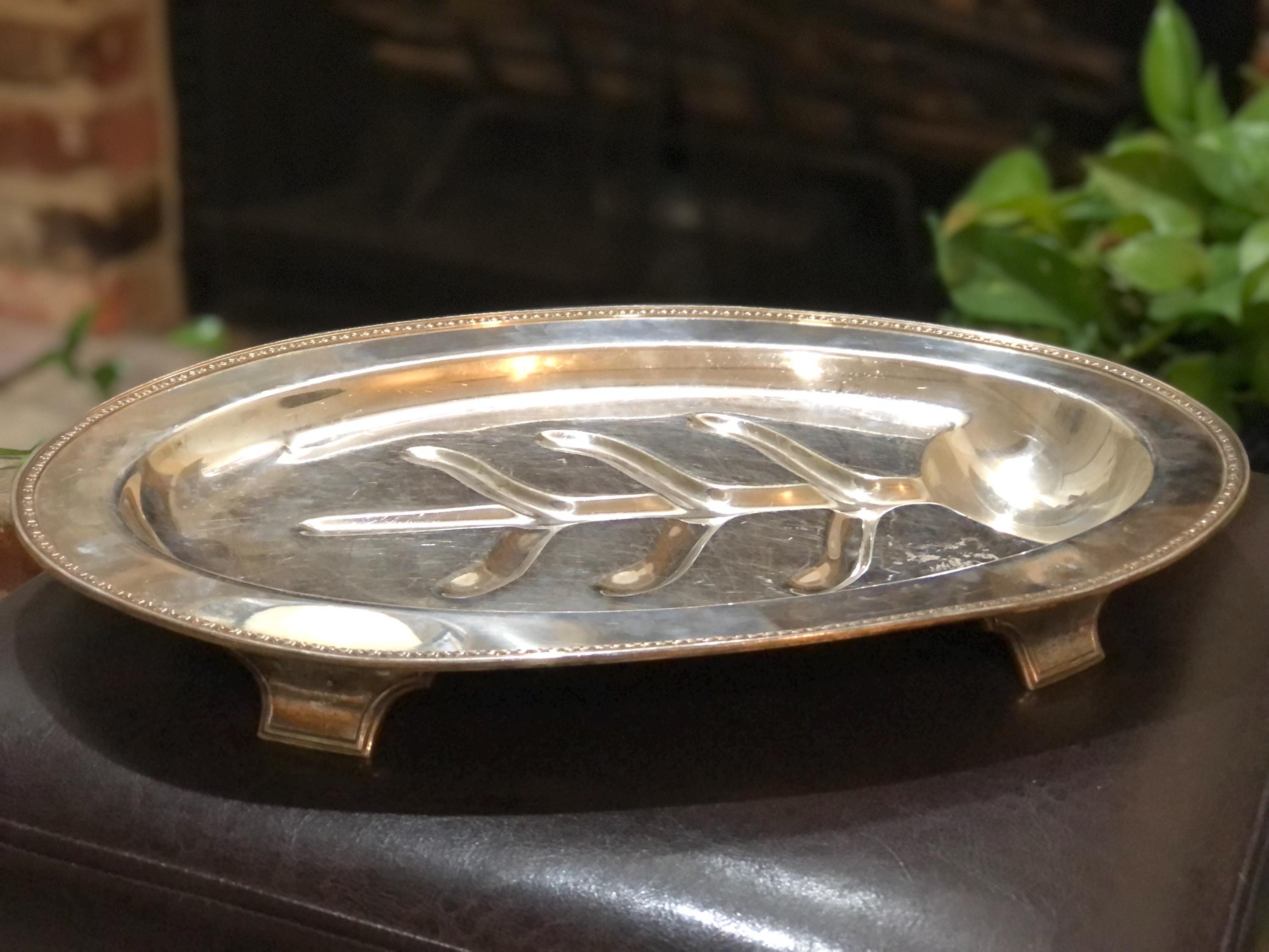 Vintage Wilcox Silver Plated Platter 18” – Tree of Life Footed