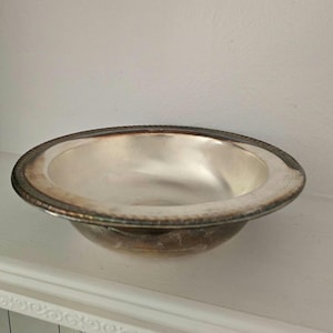 FB Rogers Silver Company zilveren kom van 10 inch, elegant tafelstuk, vintage decoratief servies
