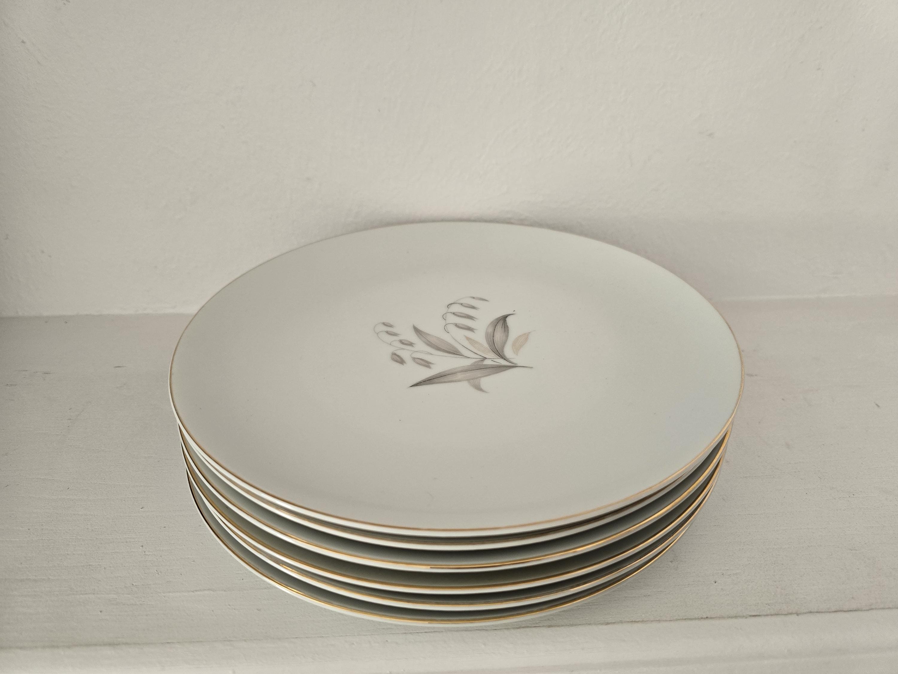Vintage Kaysons Golden Rhapsody Dinner Plates – Set of 4, Fine