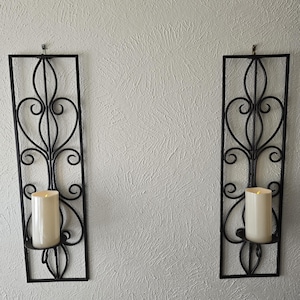 Super Z Outlet Iron Wall Candle Holders (Set Of 2) - Elegant Swirling Sconces For Weddings & Home Decor
