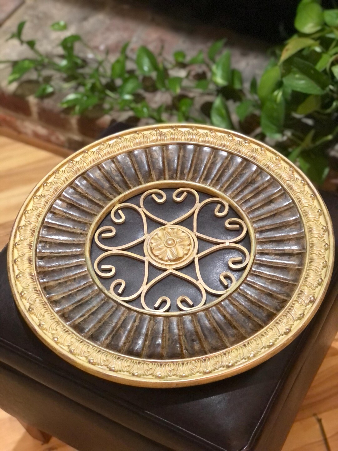 Gallery Detail: Heavy 17 5 Round Large Vintage Wall Decor