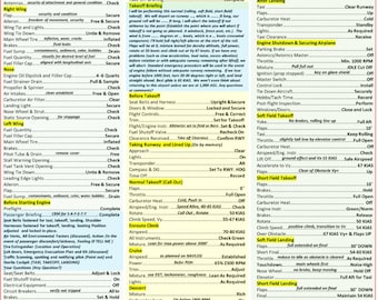 Cessna 152 QRef All In One Checklist for Student Pilots