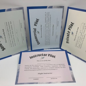 Flugtraining Pilotenzertifikat Privatpilot, Berufspilot, Alleinflug, Instruktor Pilot