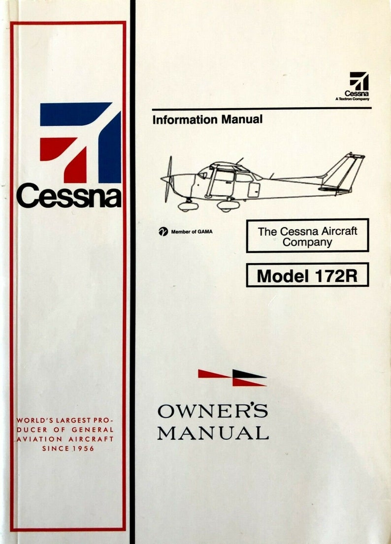 Cessna 172R Pilot Operating Handbook total 245 Pages Etsy