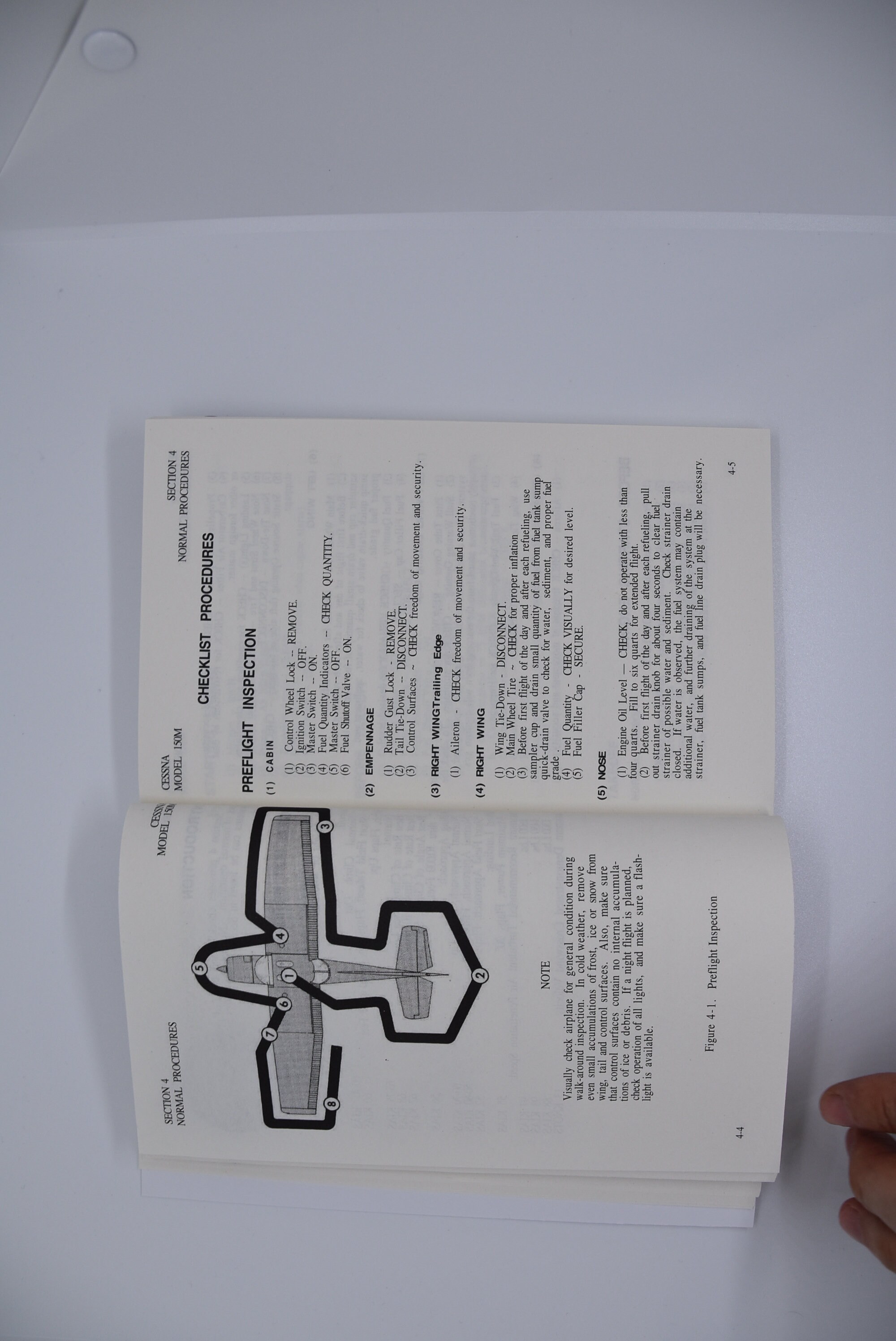 Cessna 150 Bundle Pilot Operating Handbook POH & Quick Reference Checklist, Certificates