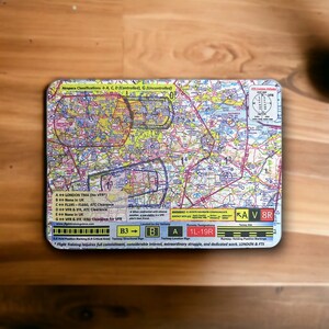 Mouse Mat with London Air Traffic Chart Print