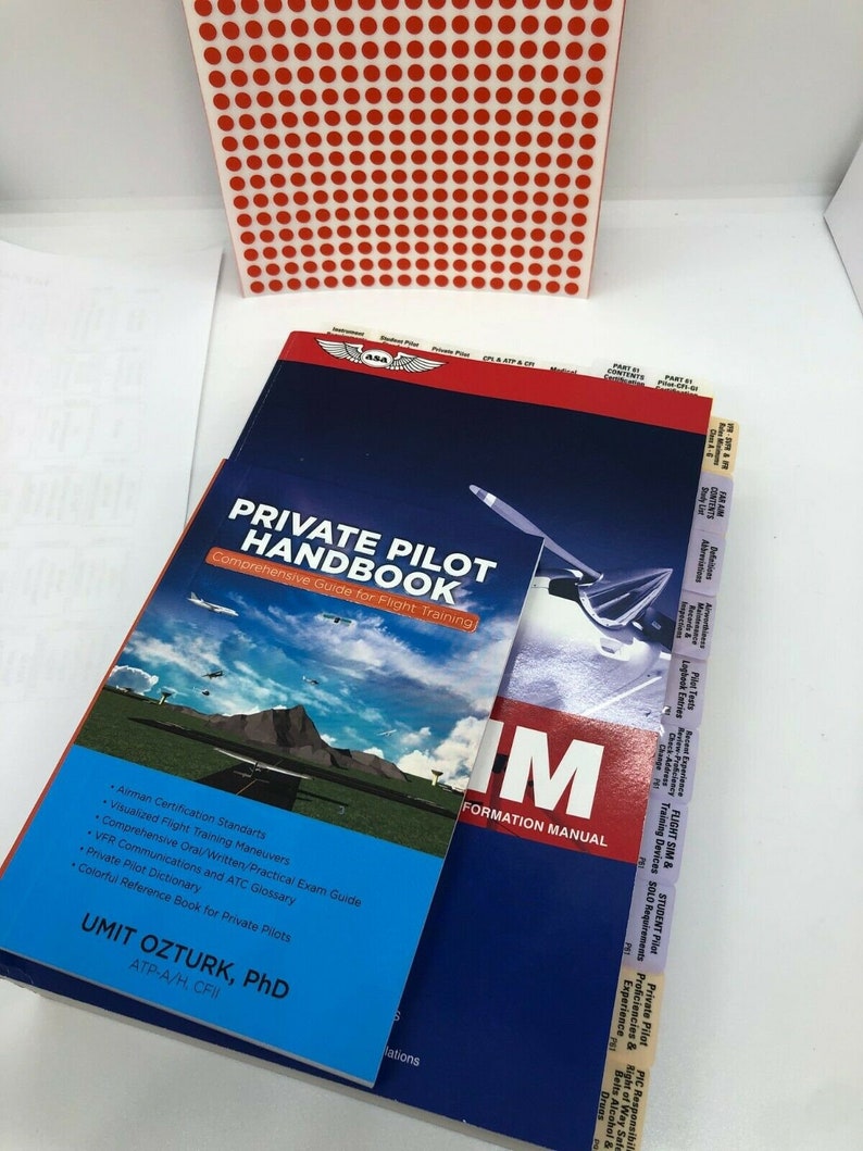 2 in 12024 Pretabbed ASA FAR AIM Book & Poh Plastic Tabs