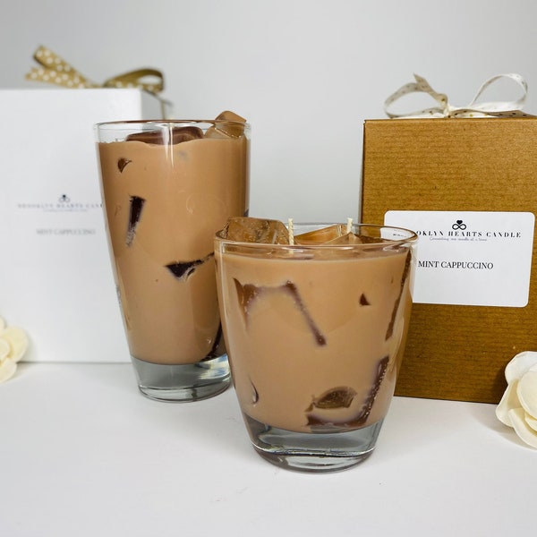 12 OZ Iced Coffee Candles | Starbucks candle | Latte Candles | Cappuccino Candles| Cafe Candles | Pumpkin Candle | Christmas Gift |Holidays