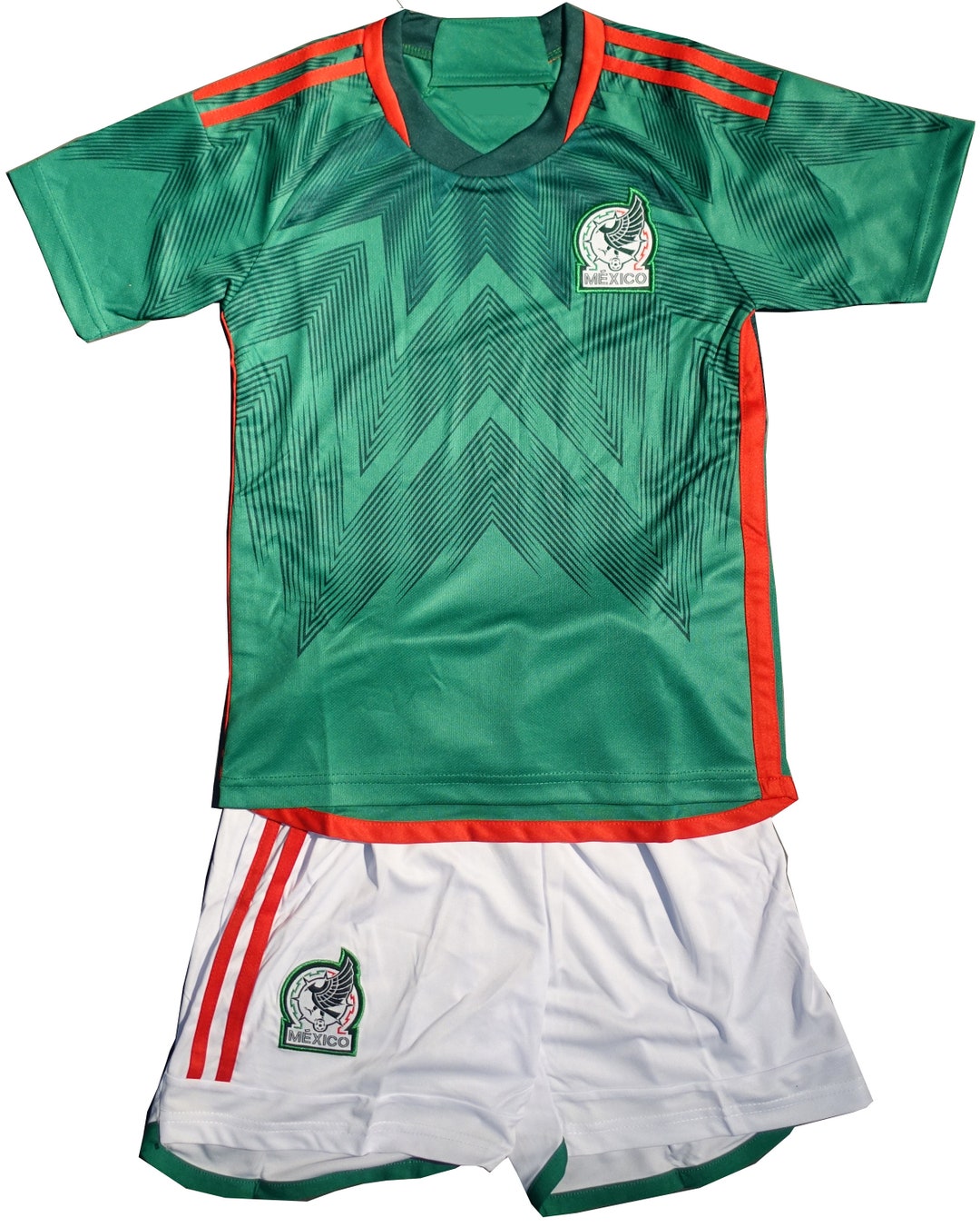 Mexico Home Soccer Uniforms for Kids World Cup 2022 Qatar Etsy