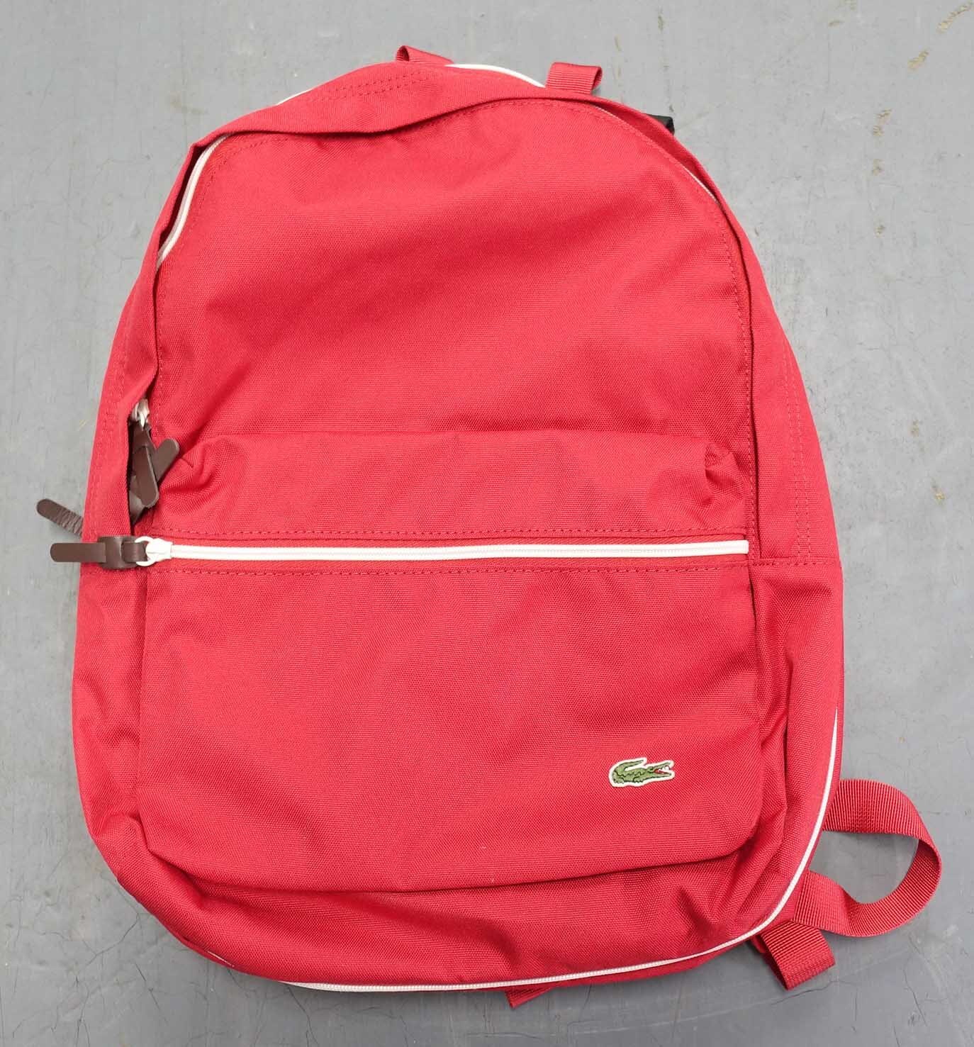 Lacoste red backpack hot sale