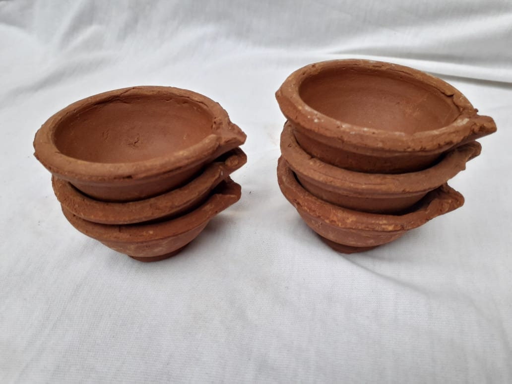 Handmade Clay Oil Lamp Low Light Oil Lamp Terracotta Oil Etsy