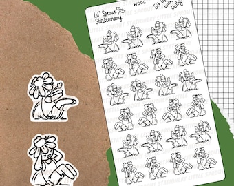 Sit Up Stickers | Exercise Sticker Sheets | Workout and Gym | Planner and Tracker Journal Stickers