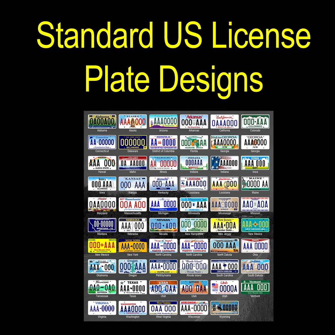 Vanity License Plates for Every State. Create Your Own Vanity Etsy