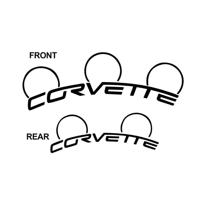 Corvette C6 Z06 Brake Caliper Decals High Temperature Etsy