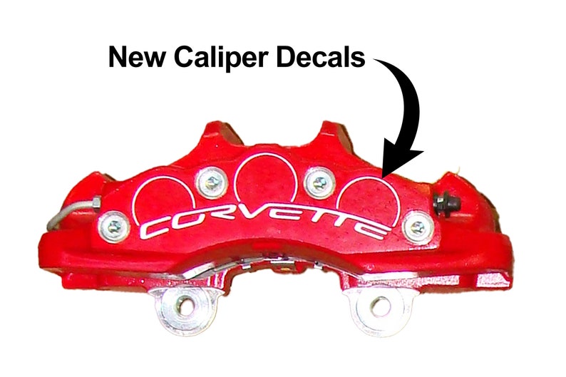 Corvette C6 Z06 Brake Caliper Decals High Temperature Etsy