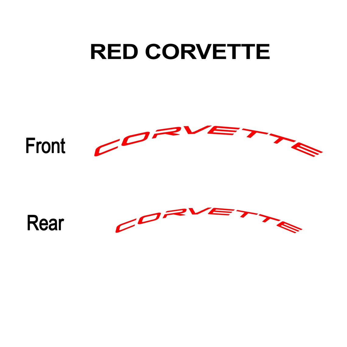 Corvette C8 Brake Caliper Decals High Temperature Etsy
