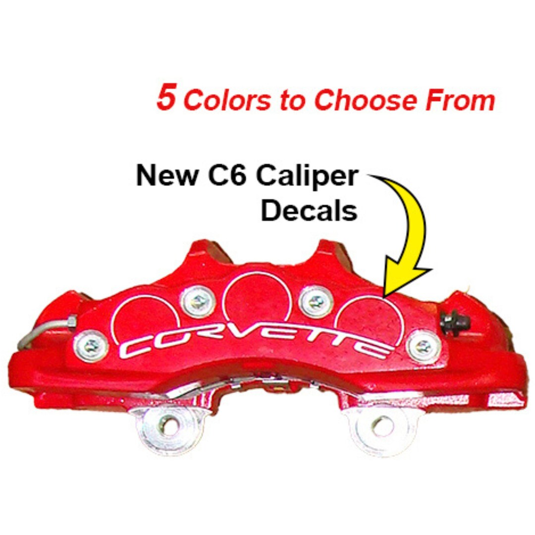Corvette C6 Z06 Caliper Decals Corvette Graphics Corvette Brake Decals