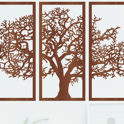 Modern Wood Wall Art Geometric Wooden Wall Panels Abstract Etsy