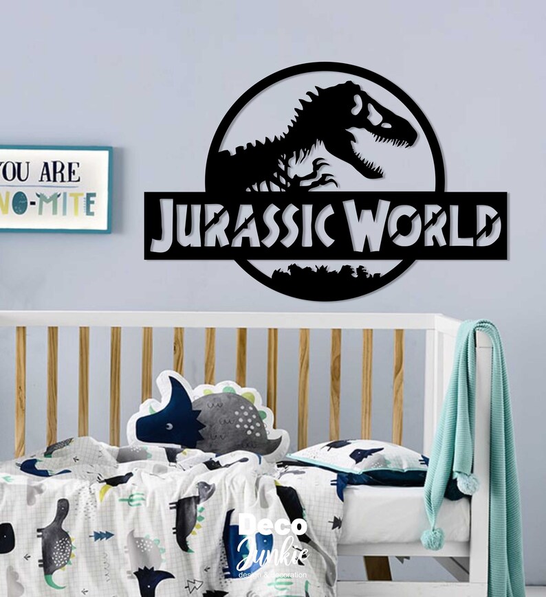 Jurassic World Customized Wooden Wall Decor Personalized Etsy