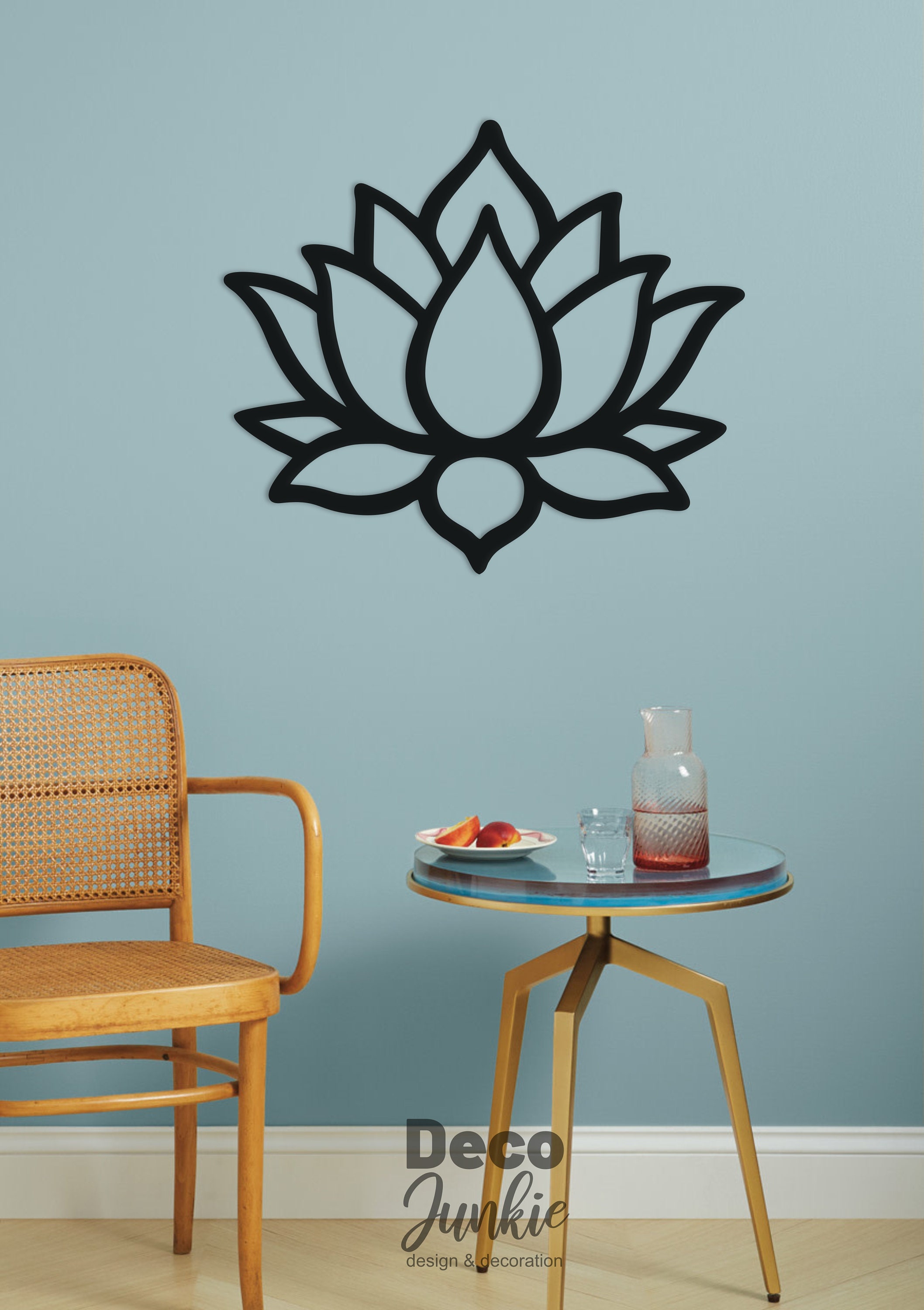 Lotus Flower MDF Wooden Wall Decor Flower Shaped Wall Etsy