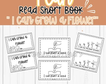 I Can Grow a Flower Printable PDF – Fun Flower Growth Learning Book for Kids, Early Literacy & STEM Activity for Primary Grades