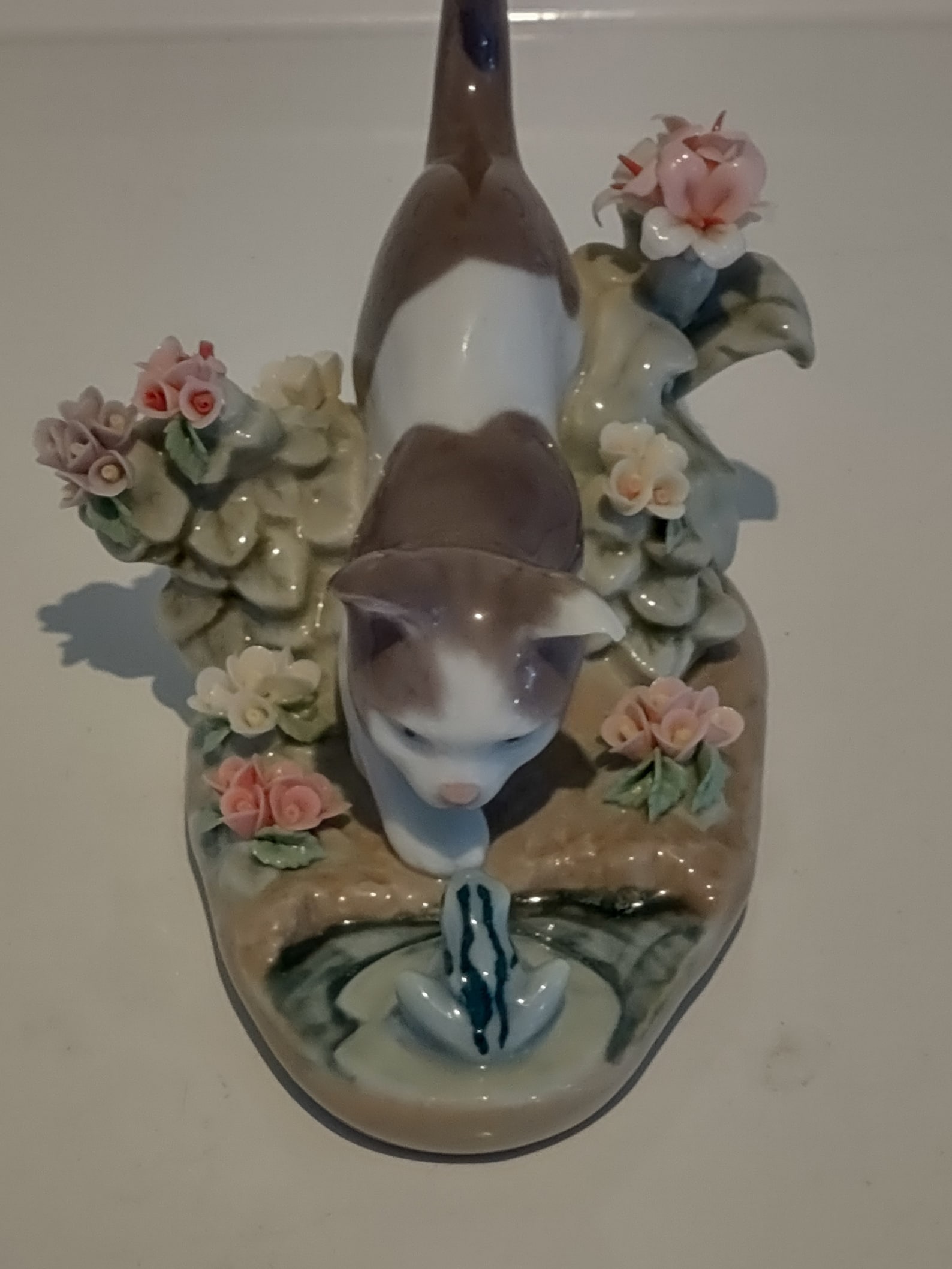 Lladro Retired KITTY CONFRONTATION Cat or Kitten and Frog | Etsy
