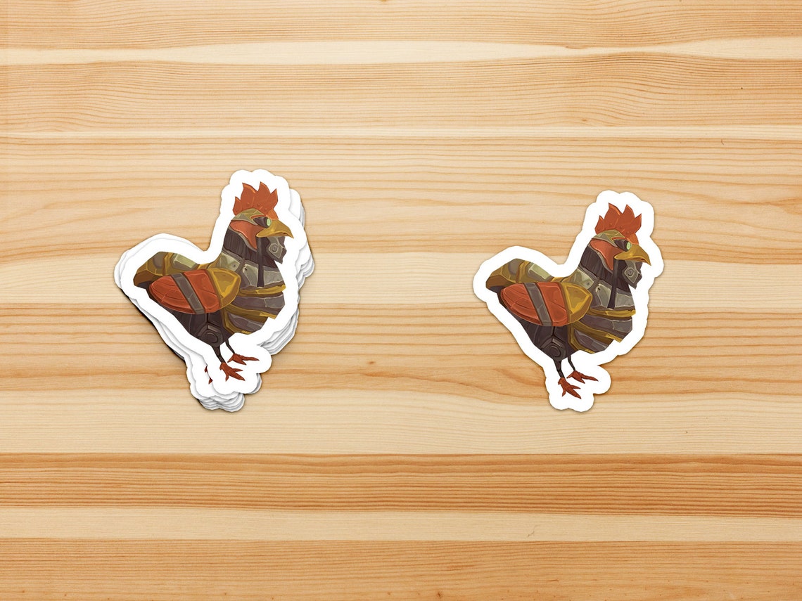 World of Warcraft Mechanical Chicken Fanart Waterproof Vinyl Sticker