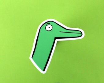 Nessie the Dinosaur Sea Monster Waterproof Vinyl Sticker Decal