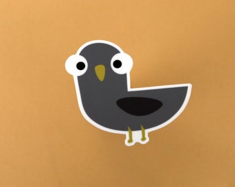 Cartoon Pigeon Waterproof Vinyl Sticker Decal