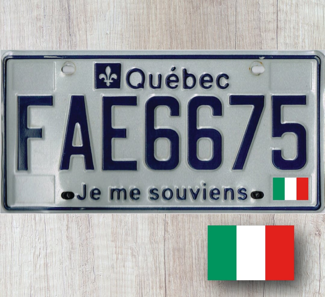 Car Plate Sticker Vinyl, Italian Flag Decal, Armenian Car Flag Decal