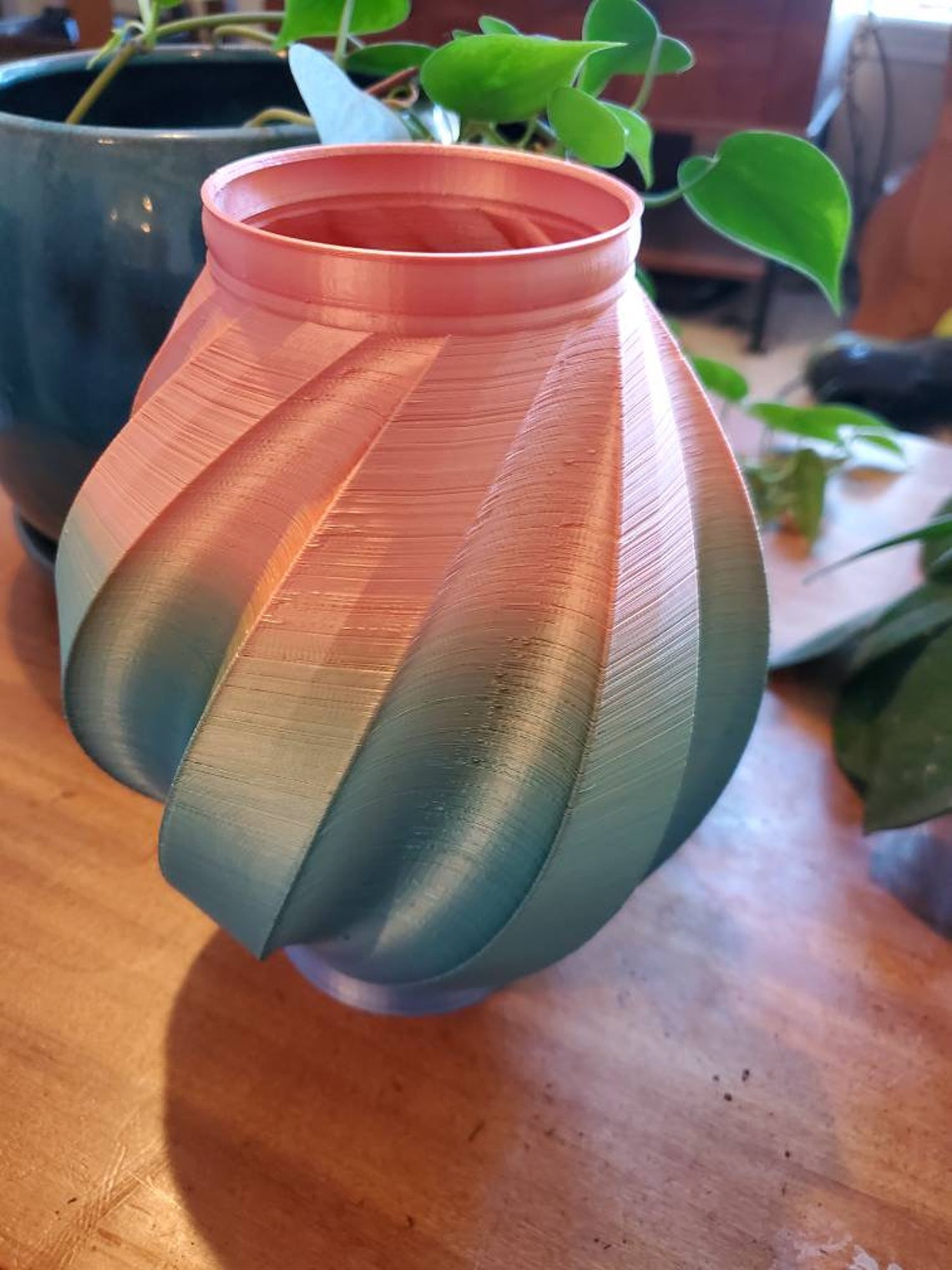 Multi color 3d print vase Etsy