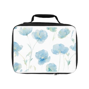 Floral Insulated Lunch Bag, Eco-Friendly Lunch Box, Back to School, Office Essentials, Picnic Tote, Handbag with Style