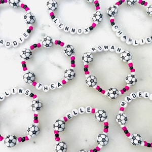 Soccer favor bracelets soccer soccer favor team bracelet soccer team bracelet soccer gift custom soccer image 3