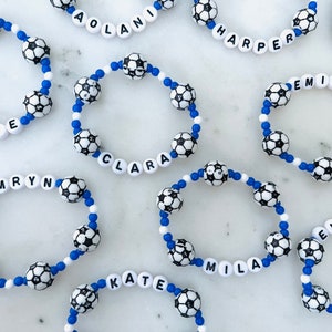 Soccer favor bracelets soccer soccer favor team bracelet soccer team bracelet soccer gift custom soccer image 5