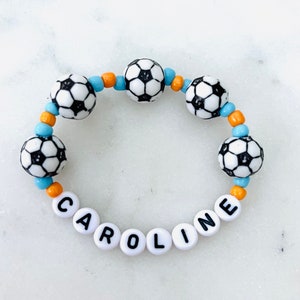 Soccer favor bracelets soccer soccer favor team bracelet soccer team bracelet soccer gift custom soccer image 1