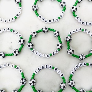 Soccer favor bracelets soccer soccer favor team bracelet soccer team bracelet soccer gift custom soccer image 2