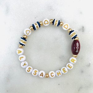 Cheer Bracelet | football mom bracelet | cheerleading bracelet | custom bracelet | school spirit wear | football spirit | football mom
