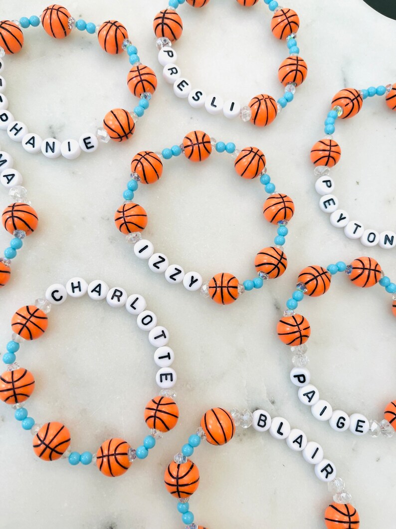 Basketball Favor Bracelets Basketball basketball Favor Etsy