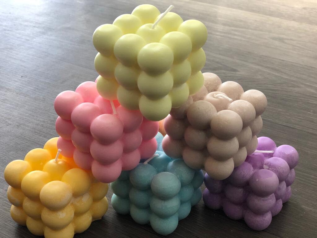 Scented Bubble Candles Etsy UK