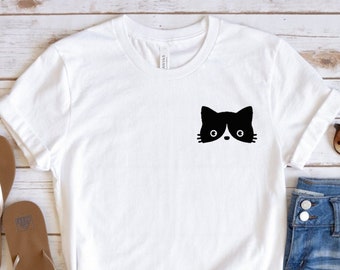 Katze Shirt, Kitty Kätzchen T-Shirt, ich liebe Katzen T-Shirt, Whiskers Gesicht Shirt, Tier-Liebhaber-T-Shirt, Meow Shirt