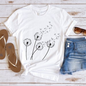 Windflower T-Shirt, Wildflower Shirt, Dandelion Shirt Women, Windflower Tee, Flowers In Nature T-shirt, gift for her, mother’s gift