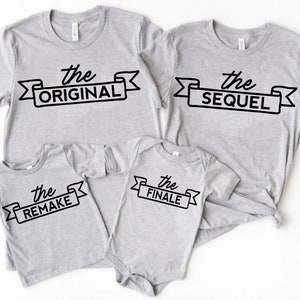 Family outfit the Original the remix outfit for the family, kids t-shirt , matching family personalized gift, perfect Fathers Day gift
