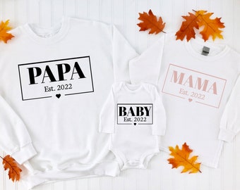 Family outfit mom dad with children's names outfit for the family kids t-shirt kids shirt matching family shirts personalized gift