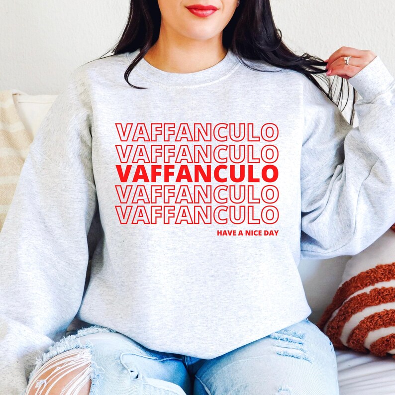 Vaffanculo Sweatshirt, Italia Shirt, Funny Italian Shirts, Offensive Sweatshirts, Gift For Italian Friend, Italian Sayings, Italian Gifts Ash