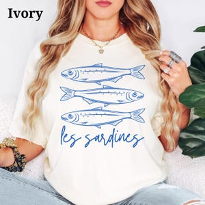 Sardines Shirt, Tinned Fish Shirt, Sardines Tshirt, Vintage Sardine, Coastal Aesthetic, Sardines T-Shirt, Retro Graphic Tee, Canned Fish Tee