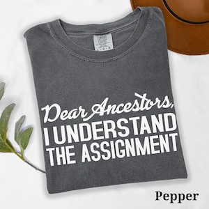Juneteenth TShirt, Black History Shirt, Dear Ancestors I Understood The Assignment, Black Empowerment, Black History Month Tee, Black Pride