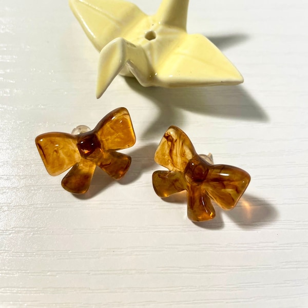Resin Stud Earrings Etsy