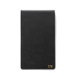 Porte-cartes de pointage de golf noir personnalisé | Cadeaux de golf pour hommes | Cadeaux de Noël | Cadeaux pour garçons d'honneur