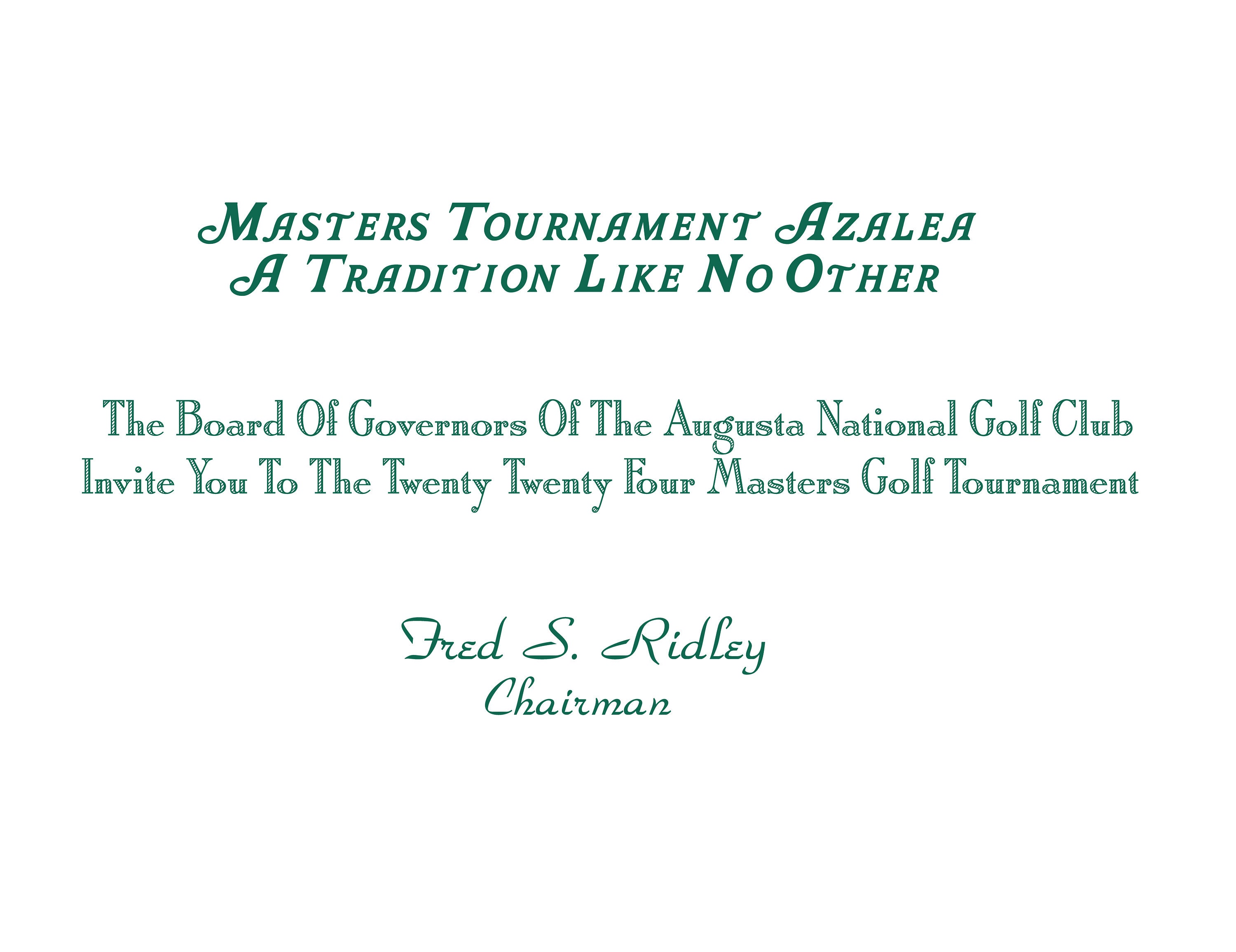 Masters Golf Tournament Font Bundle - Etsy
