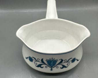 Noritake Progression China BLUE HAVEN 9004 Gravy Boat Mid Century Design